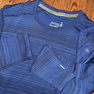 Smartwool Classic Thermal Merino 250 Wool Base Layer Long Sleeve Men's M Blue